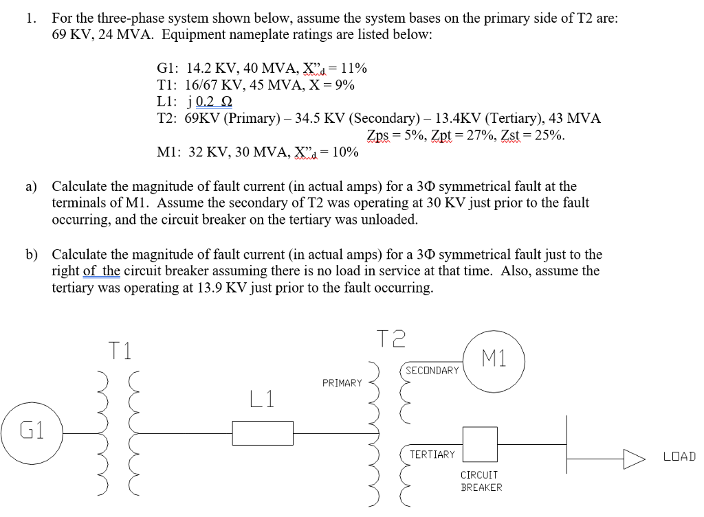 Solved For The Three-phase System Shown Below, Assume The | Chegg.com