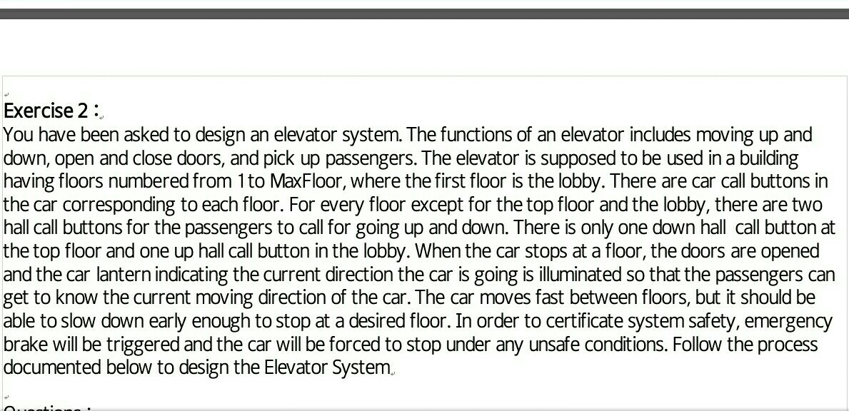 Solved You have been asked to design an elevator system. The | Chegg.com