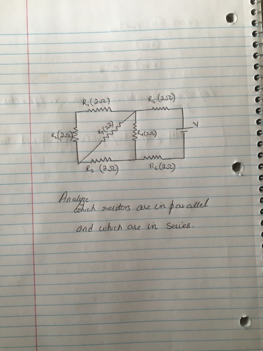 Solved Analyze which resistors are in parallel and which