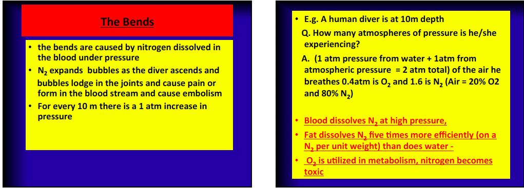 Solved E.g. A human diver is at 10m depth Q. How many | Chegg.com