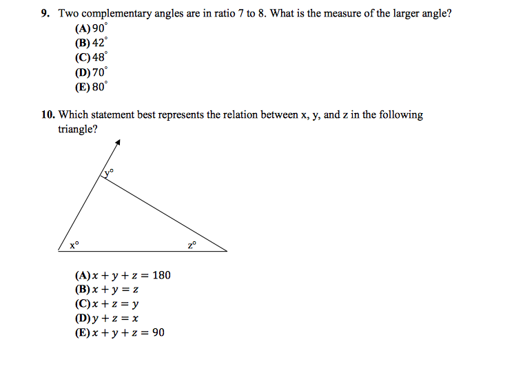 Solved Two complementary angles are in ratio 7 to 8. What is