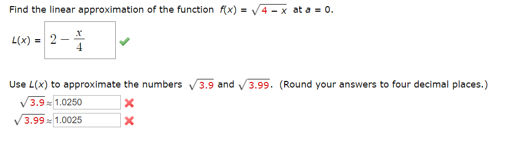 solved-find-the-linear-approximation-of-the-function-f-x-chegg