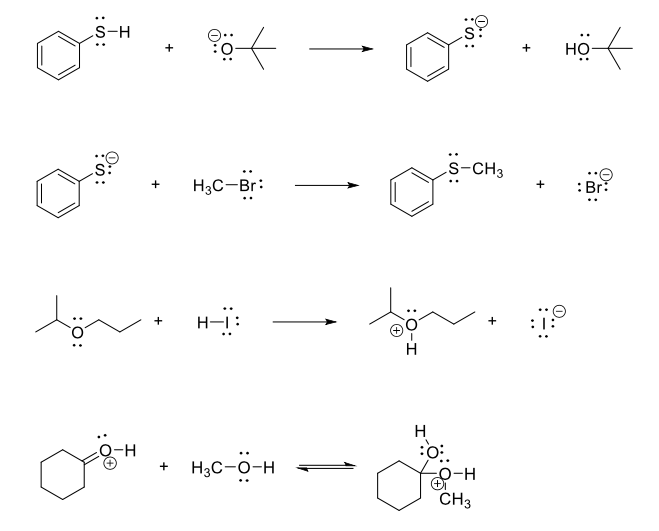 Solved Label The Nucleophile And Electrophile In The 