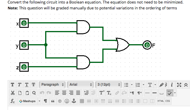 Which Boolean Equation Represents The Circuit image.
