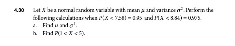 Solved Let X be a normal random variable with mean μ and | Chegg.com