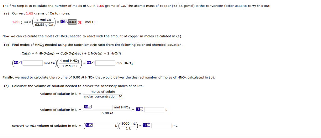 solved-the-first-step-is-to-calculate-the-number-of-moles-of-chegg