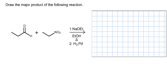 Solved Draw the major product of the following reaction. | Chegg.com