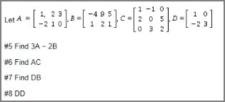 Solved Let A = [1 2 3 -2 1 0], B = [-4 9 5 1 2 1], C = [1 | Chegg.com