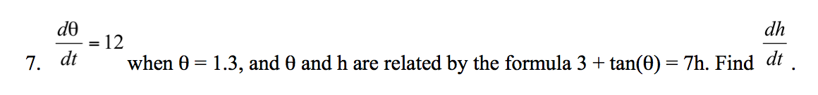 solved-d-theta-dt-12-when-theta-1-3-and-theta-and-h-chegg