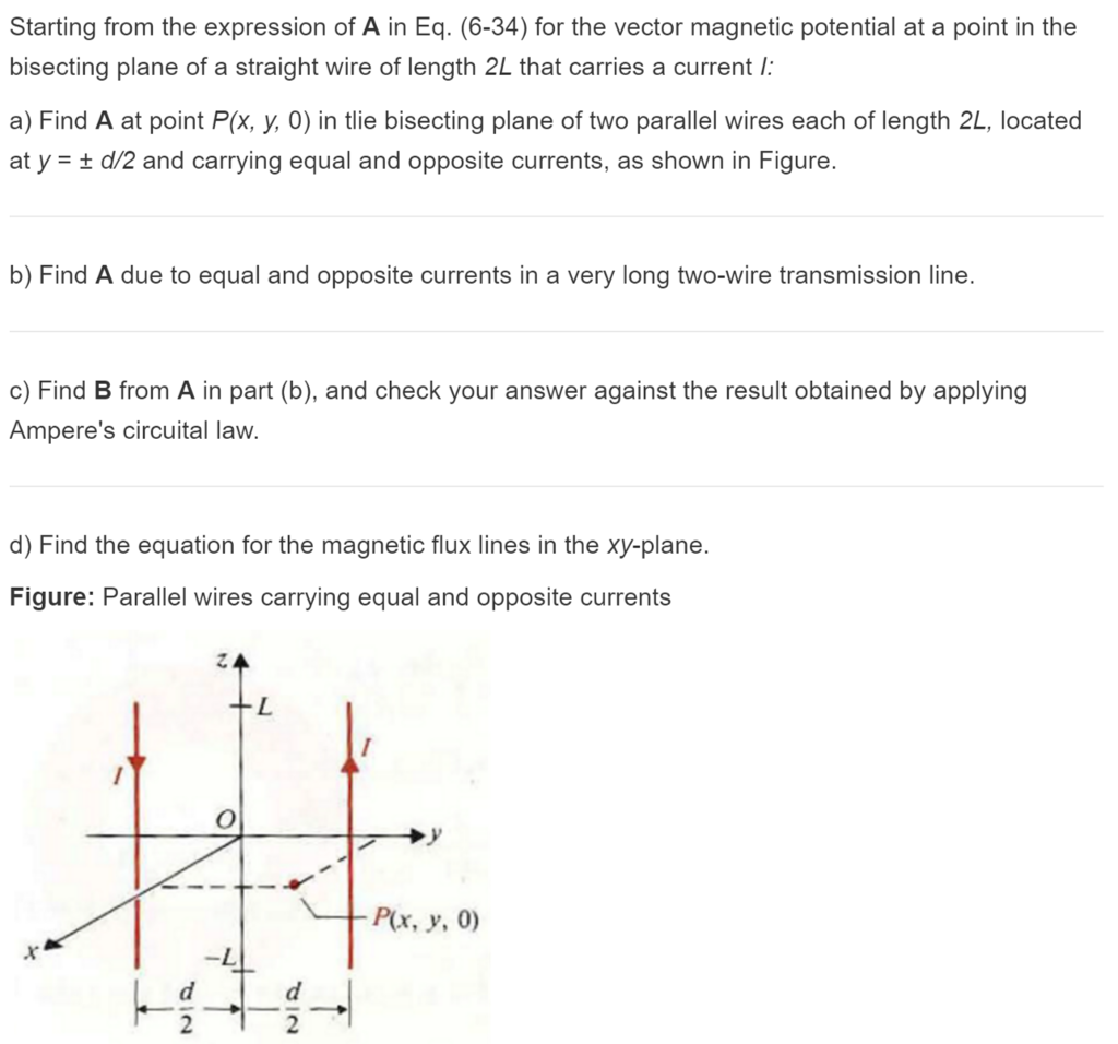 Solved Starting from the expression of A in Eq. (6-34) for | Chegg.com