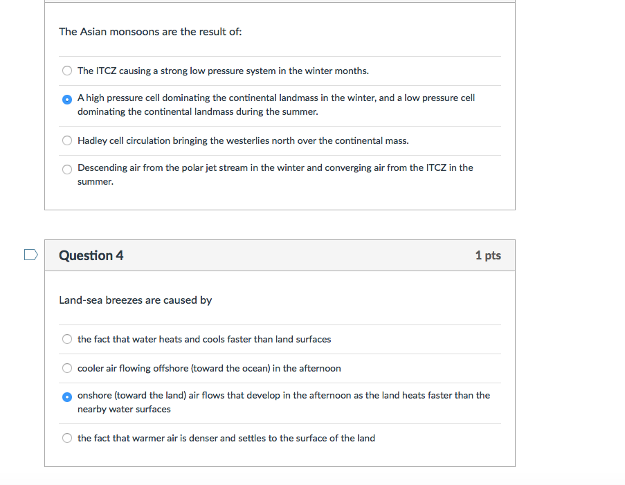 Solved D Question 1 1 pts Air flows high pressure area | Chegg.com