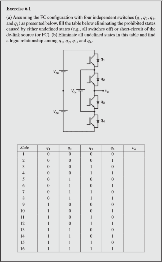 Exercise 6.1 (a) Assuming the FC configuration with | Chegg.com