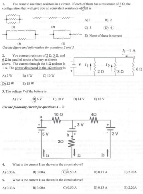 Solved You want to use three resistors in a circuit. If each