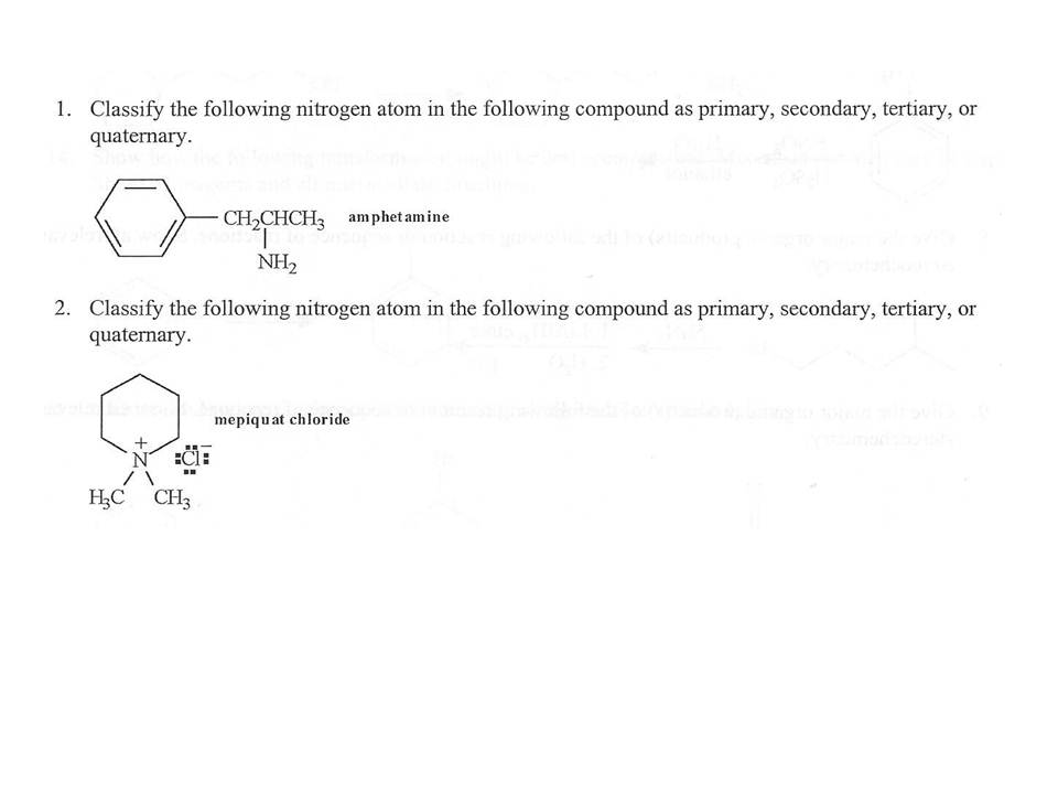 Solved 1. Classify the following nitrogen atom in the | Chegg.com