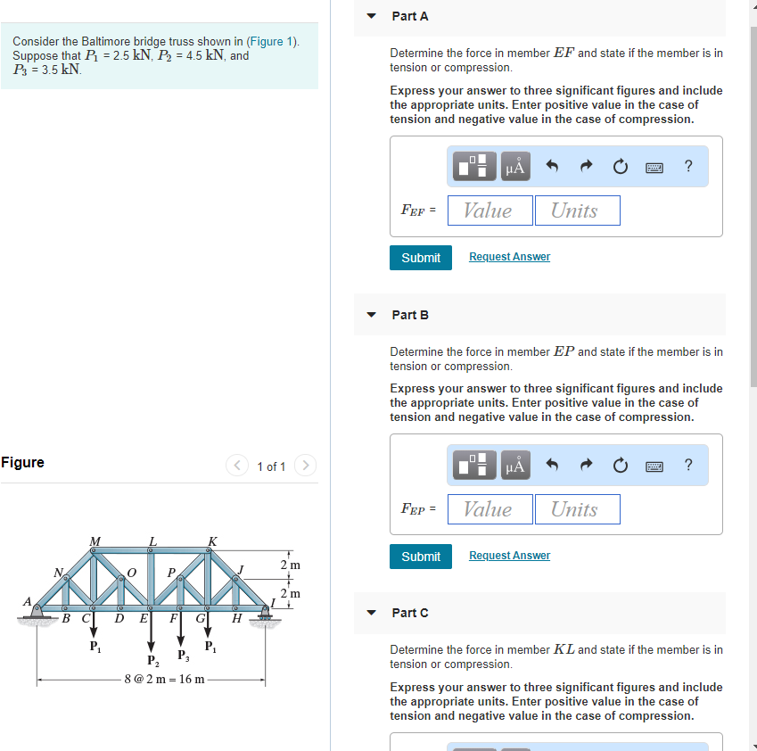 Solved Part A Consider the Baltimore bridge truss shown in | Chegg.com