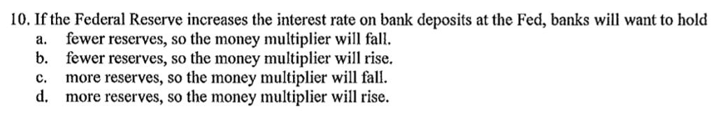 Solved 10. If The Federal Reserve Increases The Interest | Chegg.com