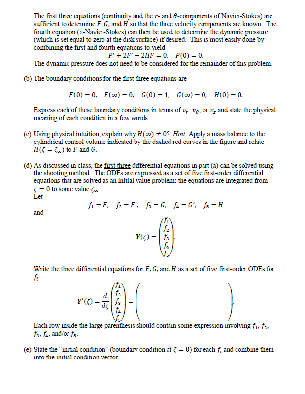 Fluid dynamics problem