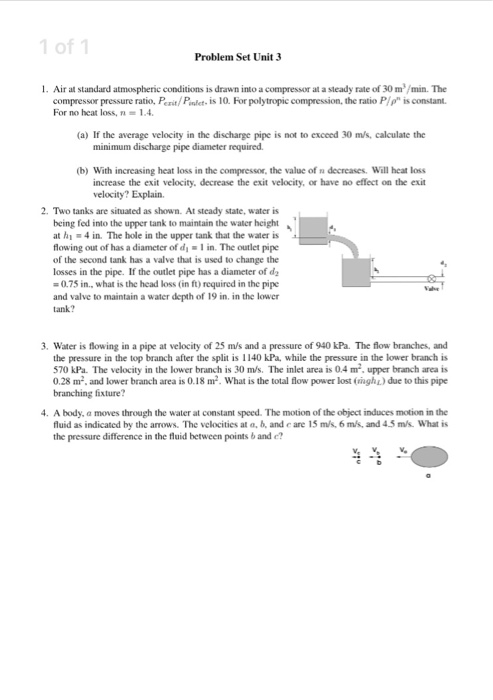 Solved Air at standard atmospheric conditions is drawn into | Chegg.com