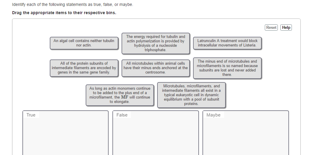 Solved Identify each of the following statements as true, | Chegg.com