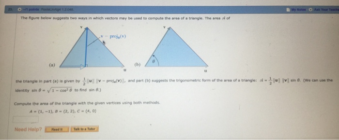 Solved The figure below suggests two ways in which vectors | Chegg.com