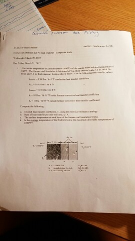 heat transfer problem | Chegg.com