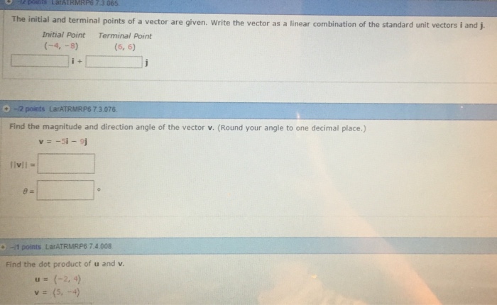 solved-the-initial-and-terminal-points-of-a-vector-are-chegg