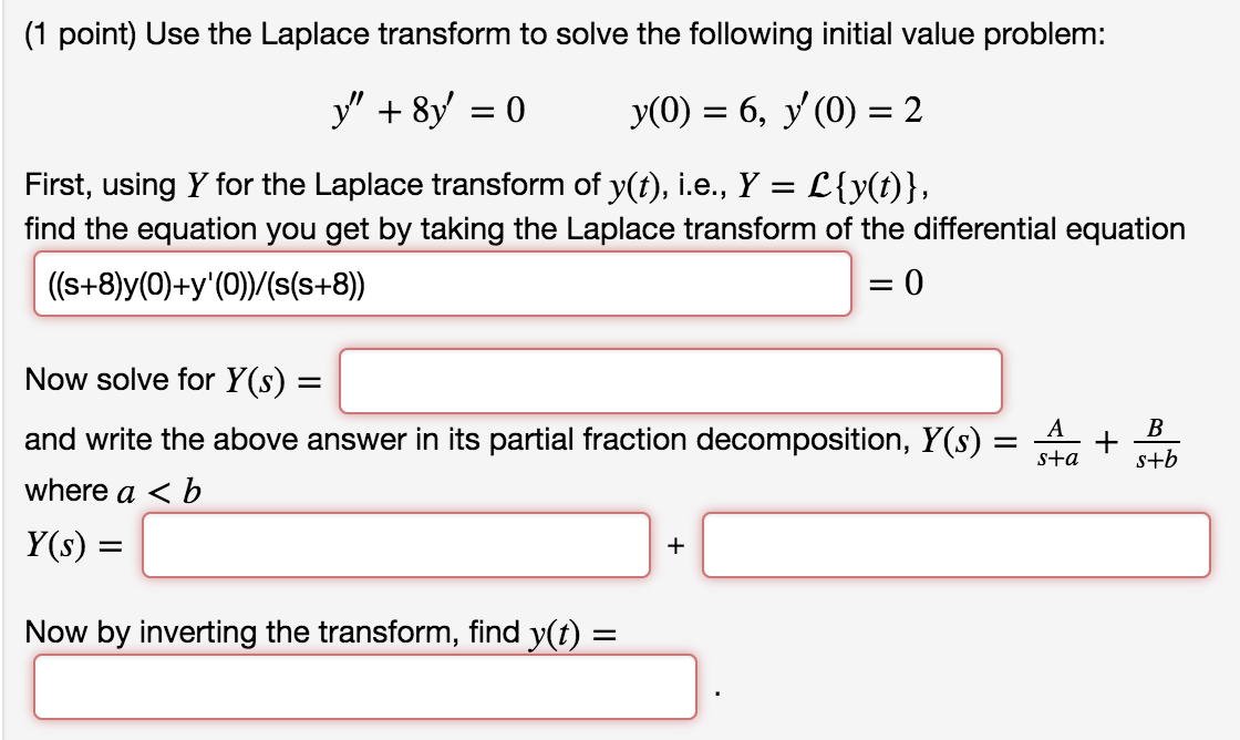 solved-use-the-laplace-transform-to-solve-the-following-chegg