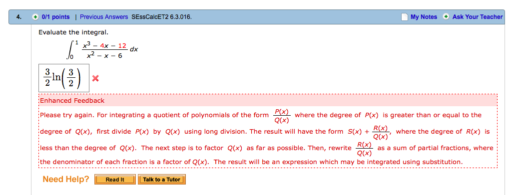 solved-evaluate-the-integral-integral-x-3-4x-12-x-2-x-6-dx-chegg