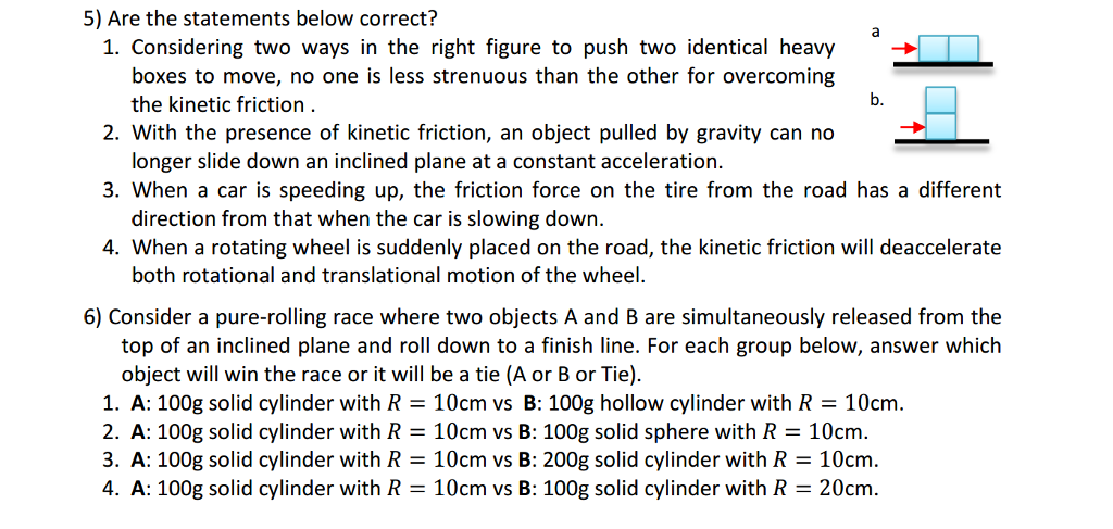 Solved Are the statements below correct? 1. Considering two | Chegg.com