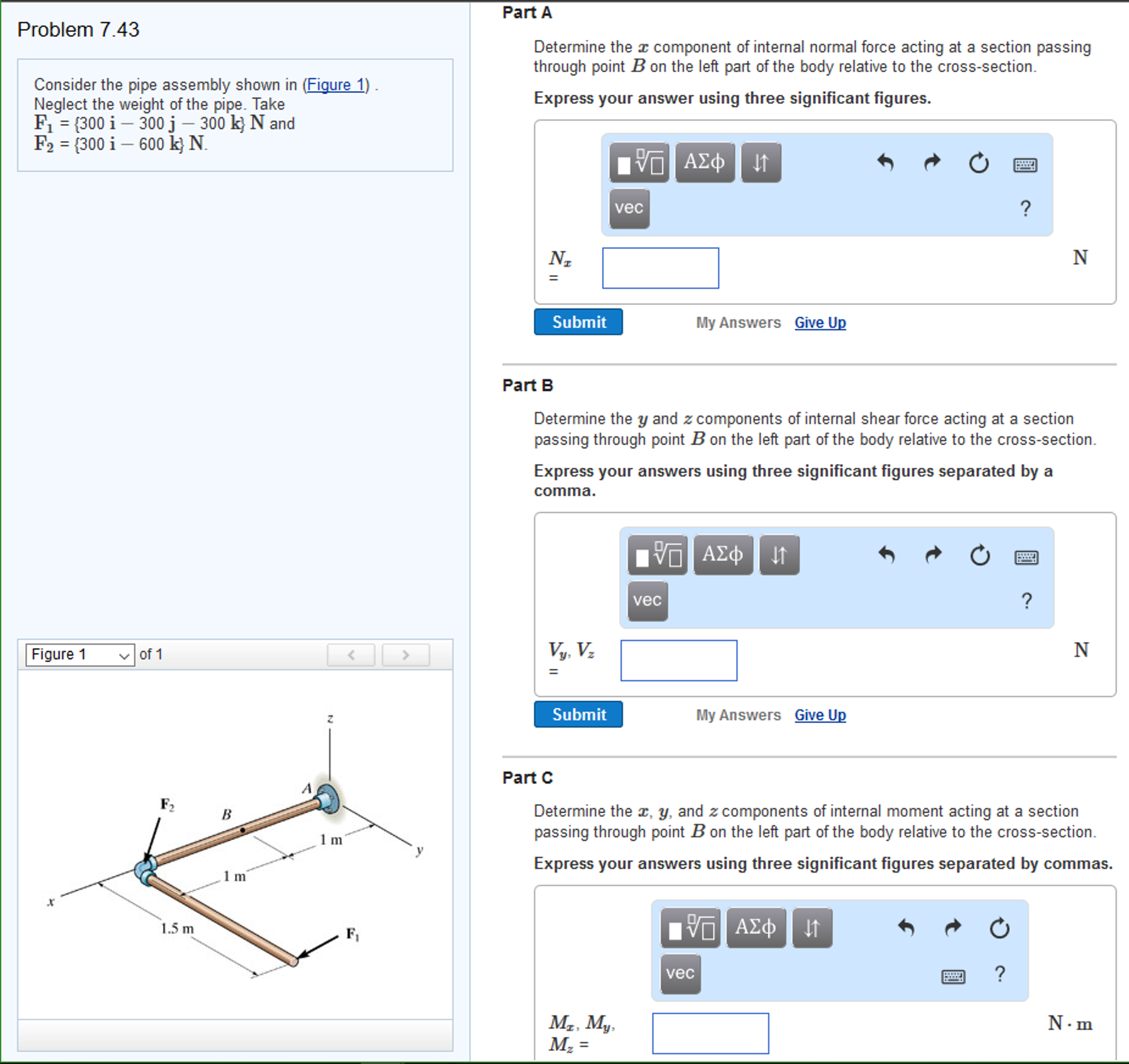 Consider the pipe assembly shown in (Figure 1). | Chegg.com