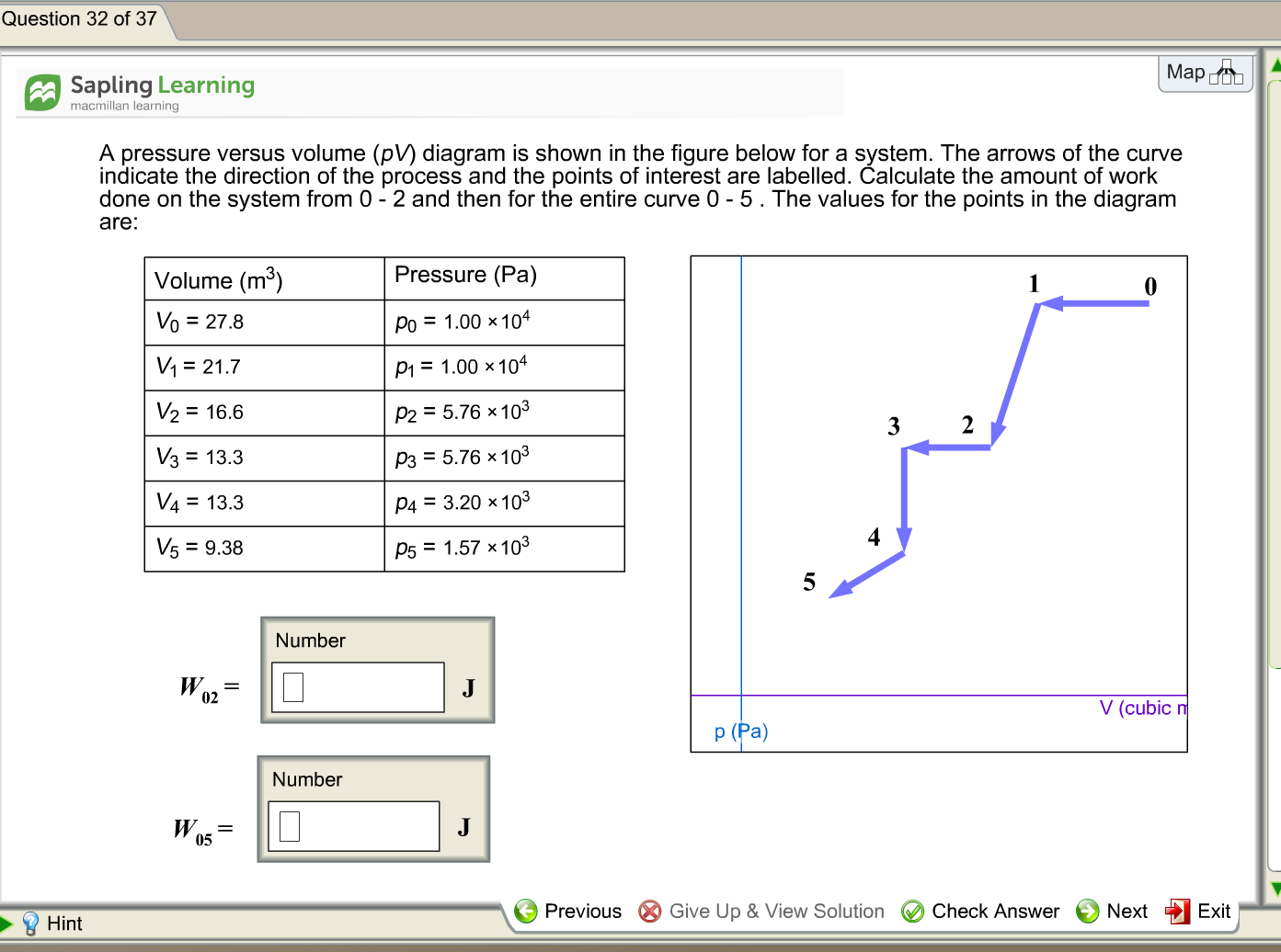 Solved A Pressure Versus Volume Pave Diagram Is Shown In Chegg Com   PhpAnKcIs 