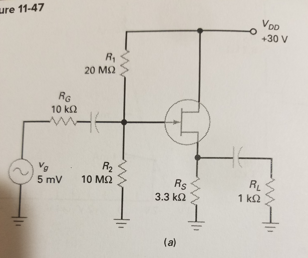 Solved If the source follower of PIC has gm 2000 µS, what is | Chegg.com