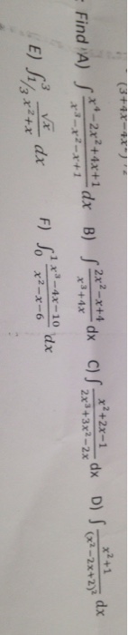 4x 2 4x 1 x 2 2x 1