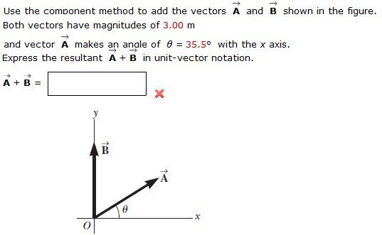 Solved Use The Component Method To Add The Vectors A And B | Chegg.com