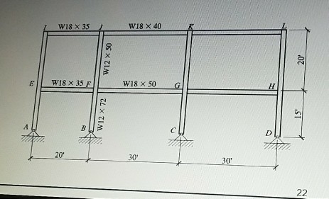 Solved consider the below preliminary design of a two story | Chegg.com
