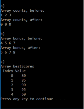 Solved Write statements that perform the following | Chegg.com