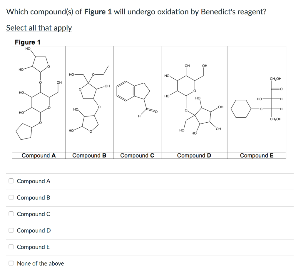 Solved Which Compound S Of Figure 1 Will Undergo Oxidation 5614