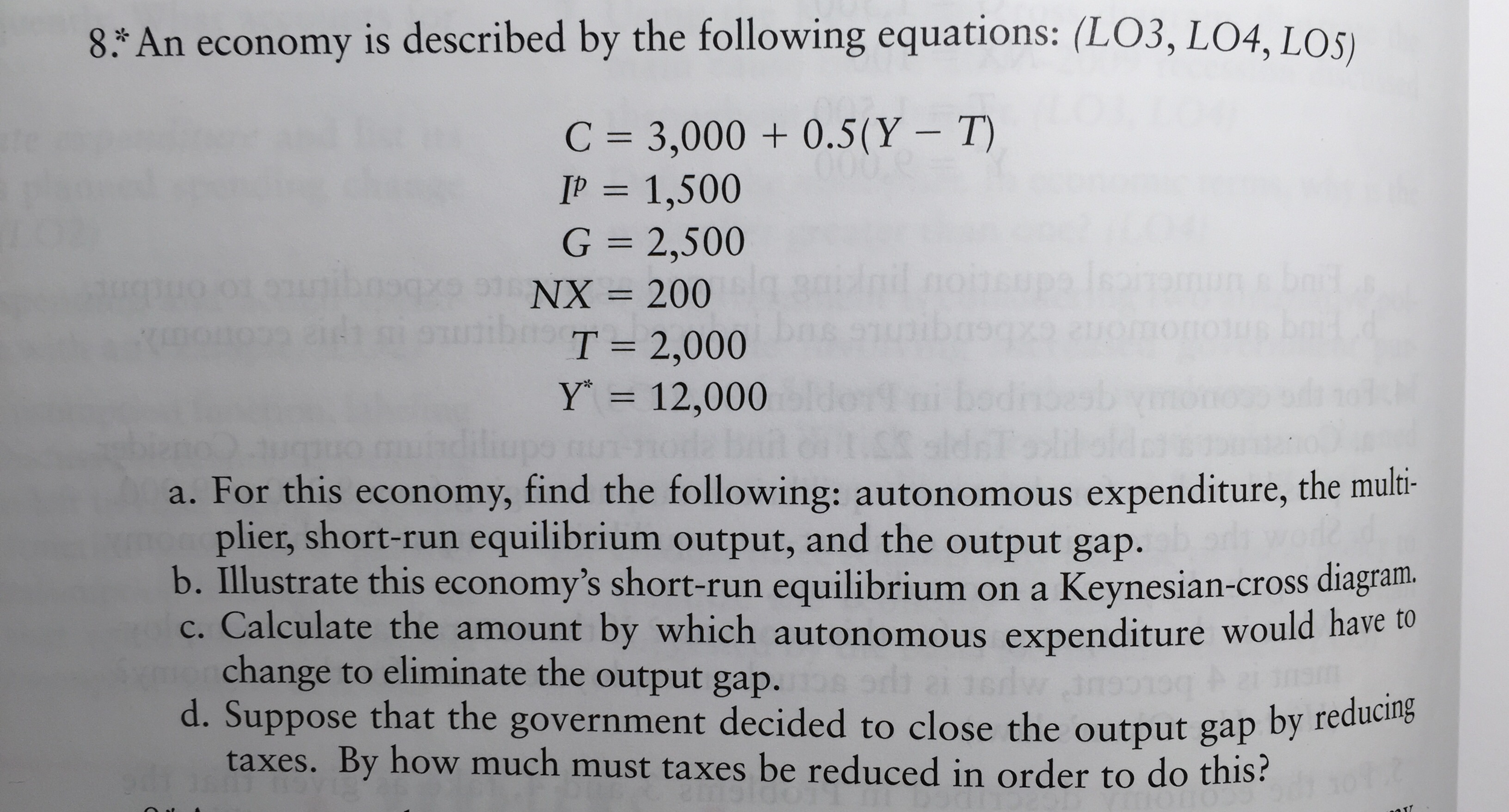 An Economy Is Described By The Following Equations Solved An economy is described by the following equations: | Chegg.com