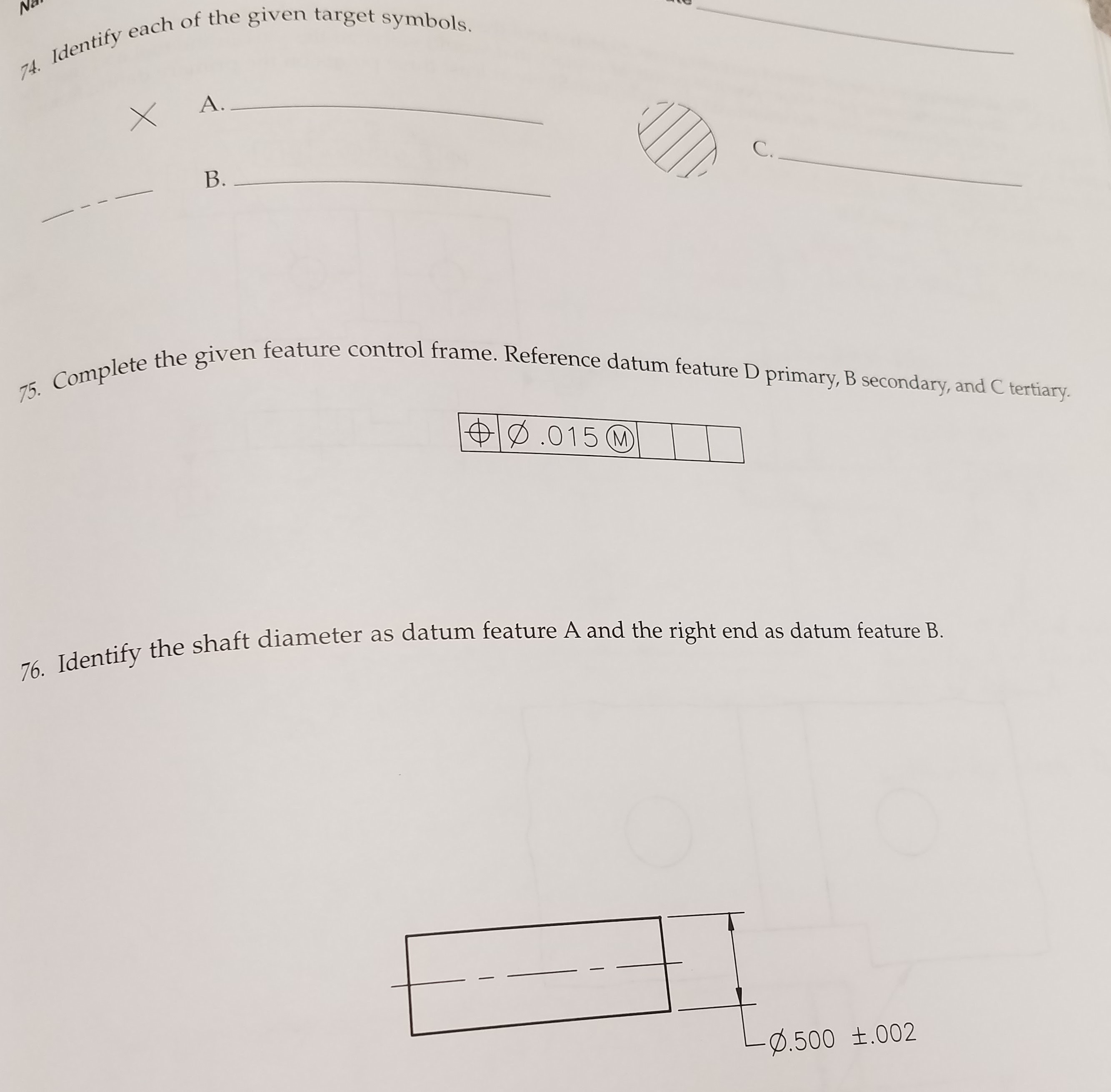 Gd T Example Problems