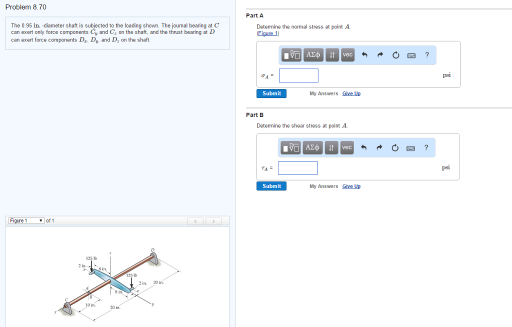 Solved The pin support in (Figure 1) is made from a steel | Chegg.com