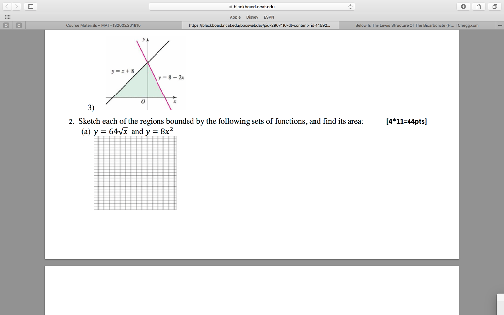Solved ID blackboard.ncat.edu Apple Dieney ESPN Course