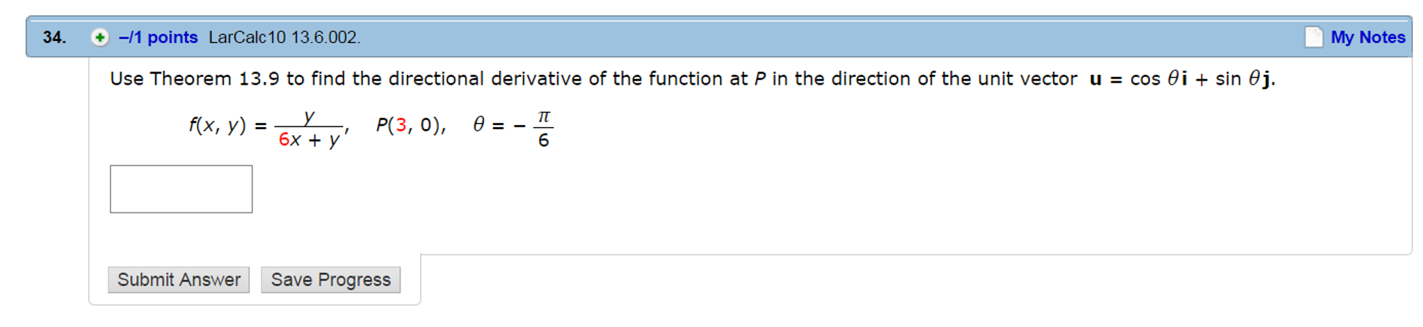 Solved Use Theorem 13.9 to find the directional derivative | Chegg.com