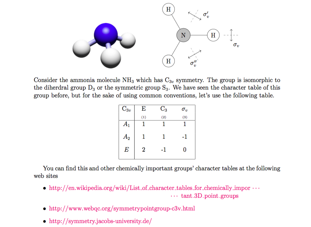 Составьте схему образования молекулы nh3 caf2. Точечная группа симметрии c3v. Группа симметрии nh3. Nh3+c.