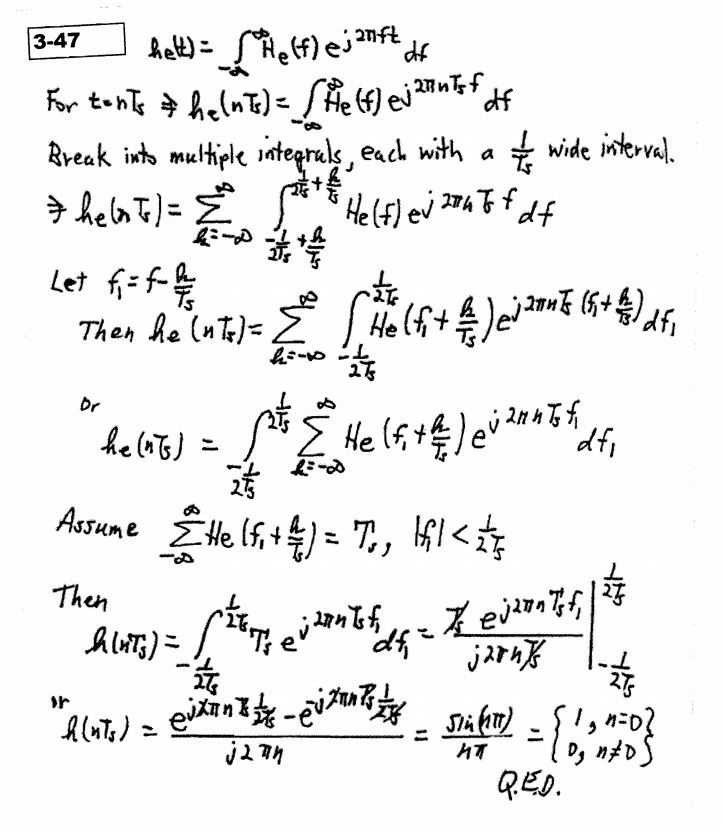 Break into multiple integrals, each with a 1/T_s | Chegg.com