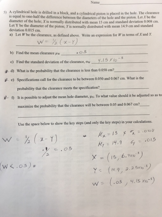 Solved A cylindrical hole is drilled in a block, and a