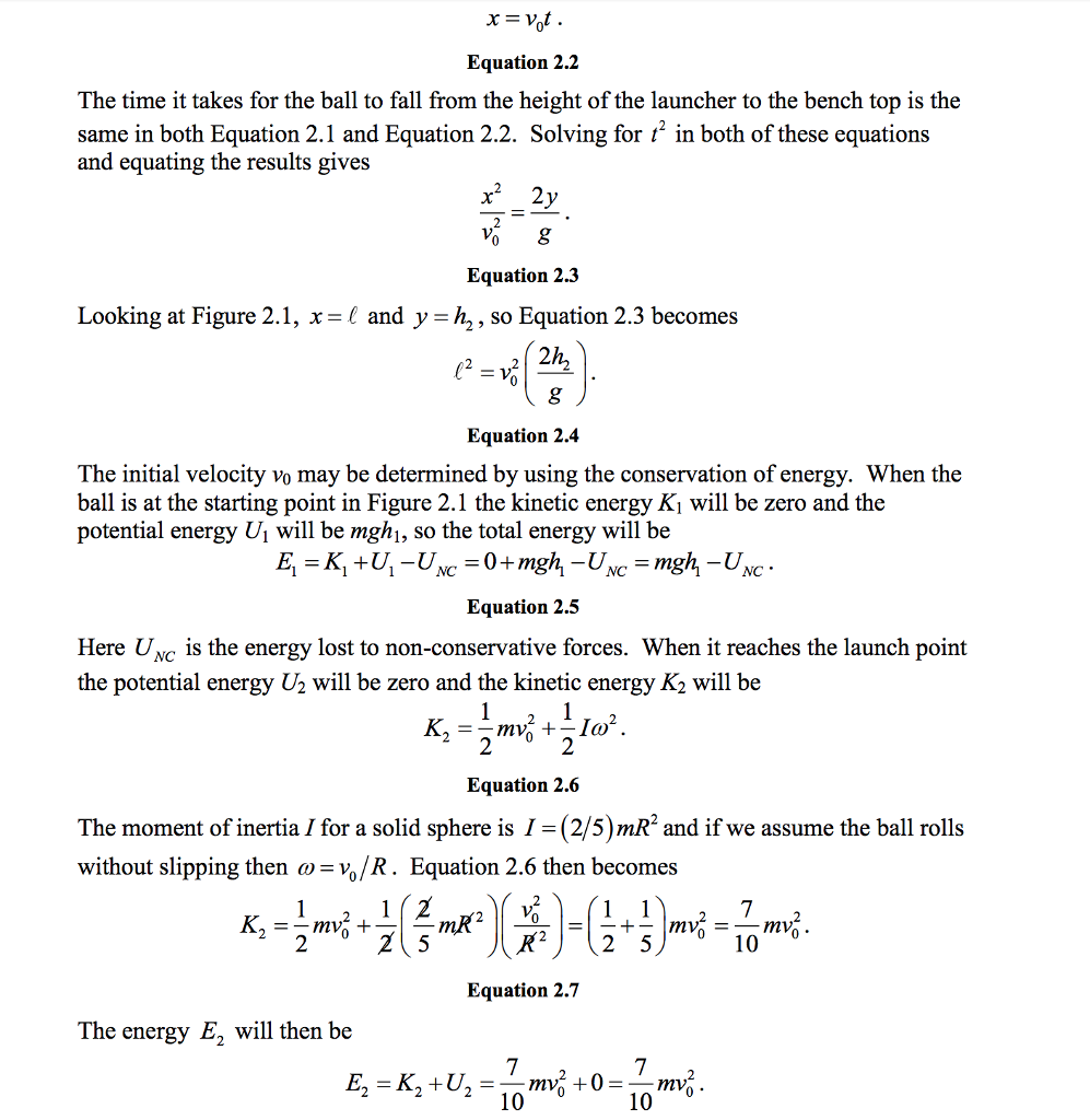 Starting Point hi Launching Point O T- … Ballistic | Chegg.com