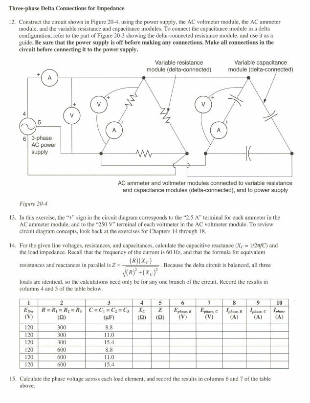 Solved Construct the circuit shown in Figure 20-4, using the | Chegg.com