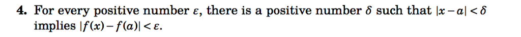 Solved 4 For Every Positive Number ε There Is A Positive Chegg