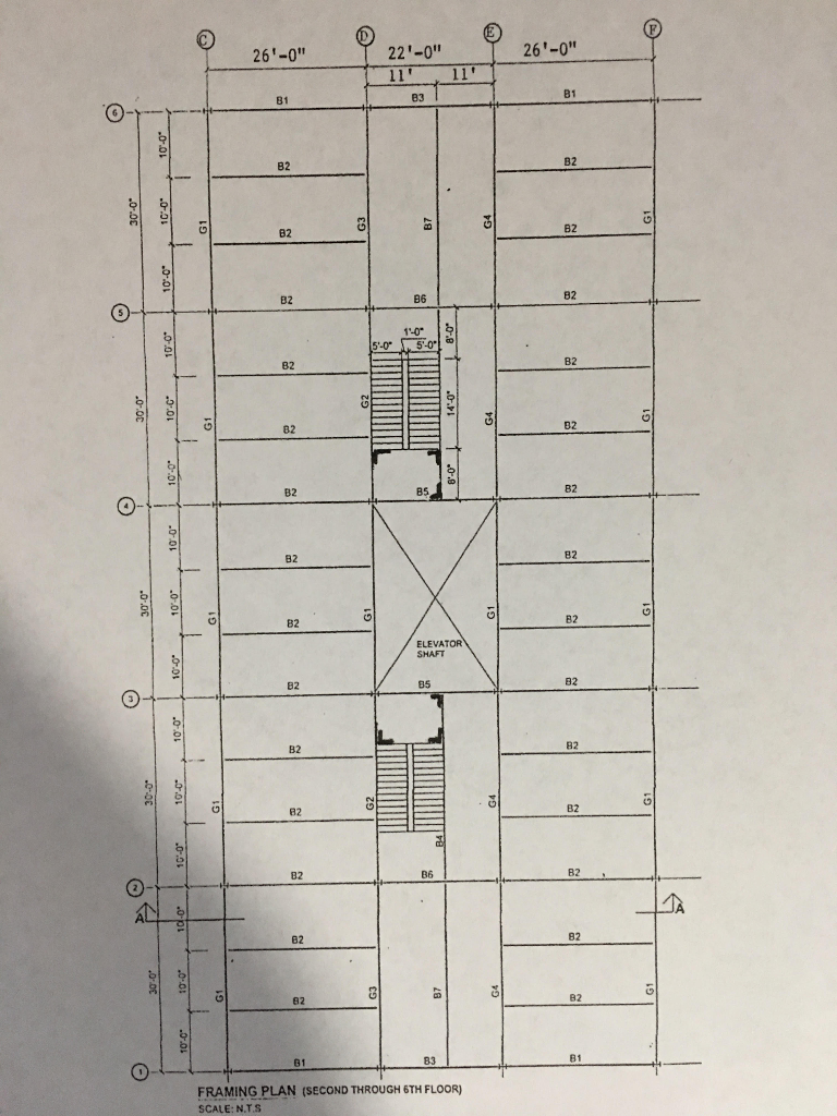 Design Floor Beams B1 through B7 and Girders G1 | Chegg.com