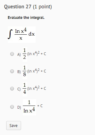 integral ln x 2 4